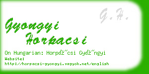 gyongyi horpacsi business card